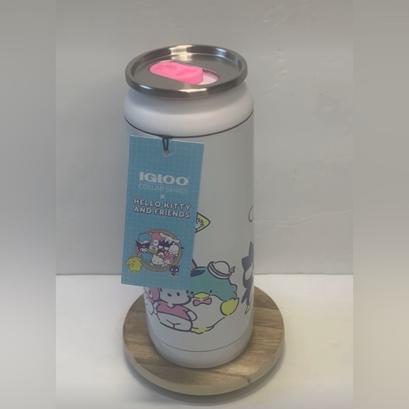 NWT Hello Kitty & Friends 16 oz Can Cooler White - Picture 3 of 8